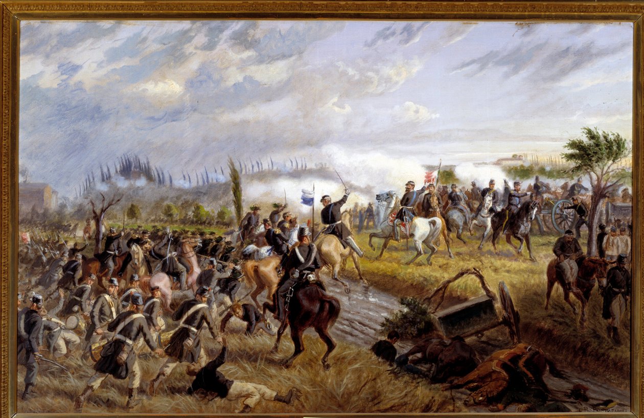 Risorgimento: Die Schlacht von San Martino Episode der Schlacht von Solferino am 24. Juni 1859 von Raffaele Pontremoli