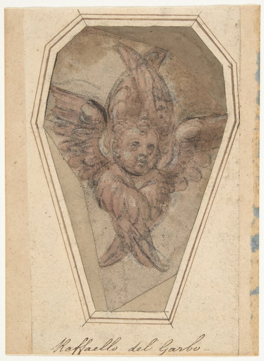 Ein Seraph-Karton für eine Stickerei, 1466-1524 von Raffaellino del Garbo