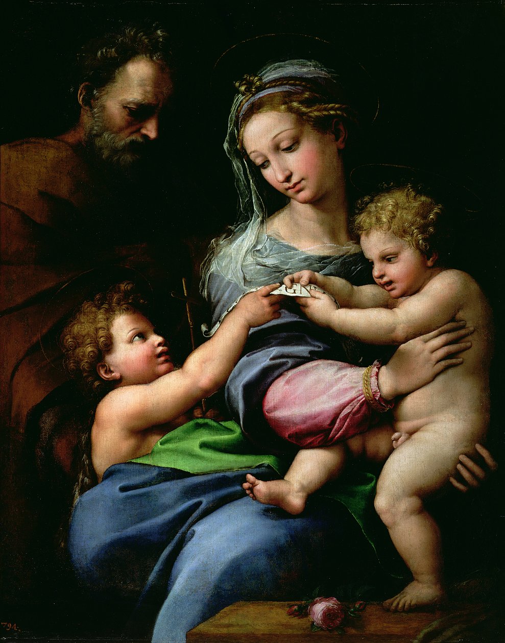 Die Jungfrau der Rose, ca. 1518 von Raffaello Sanzio Raphael
