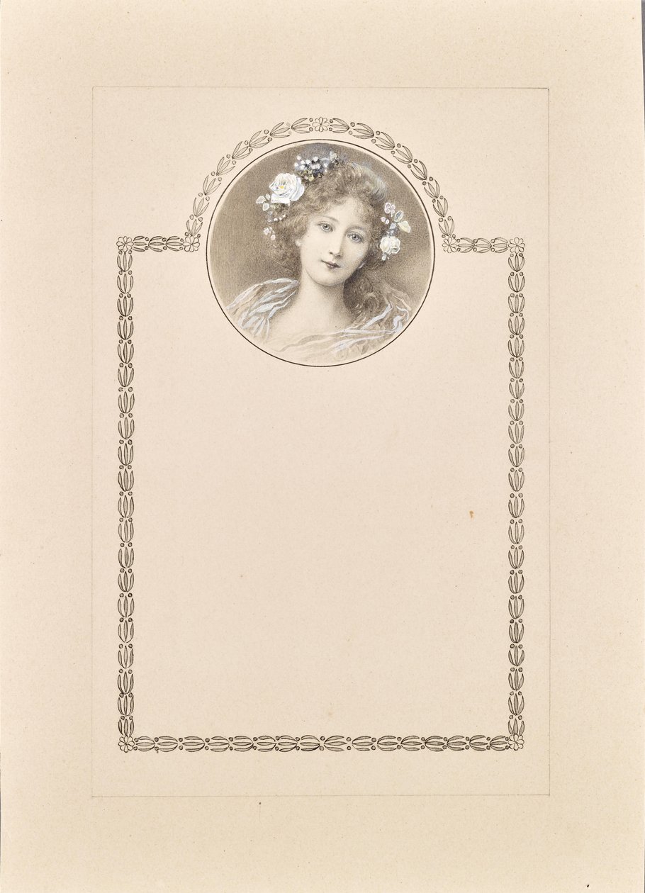 Entwurf zu Glückwunschkarte von Raimund Ritter Von Brennerstein Wichera