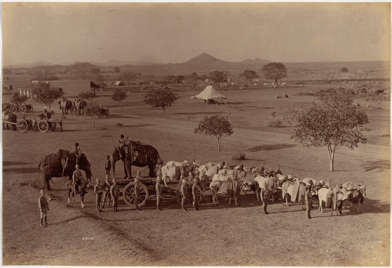 Schwere Feldbatterie, Jhansi von Raja Deen Dayal