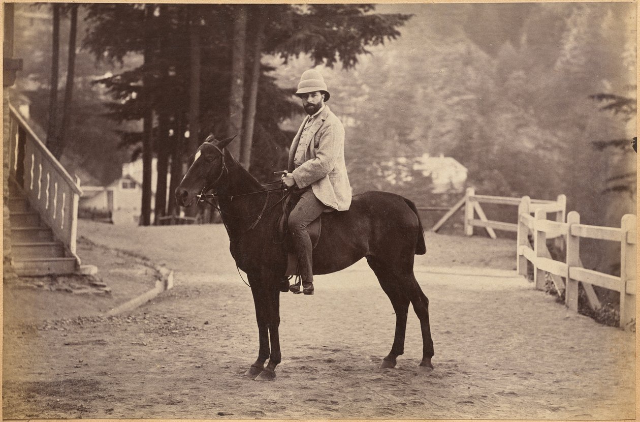 Mr. Nowell, Shimla (recto, unten) von Raja Deen Dayal