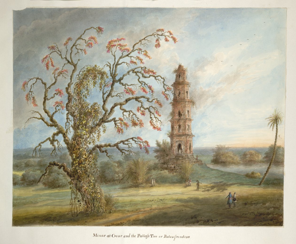 Der fünfstöckige Turm in Gaur, bekannt als Pir Asa Minar oder Firoz Shah Minar von Ram Sita