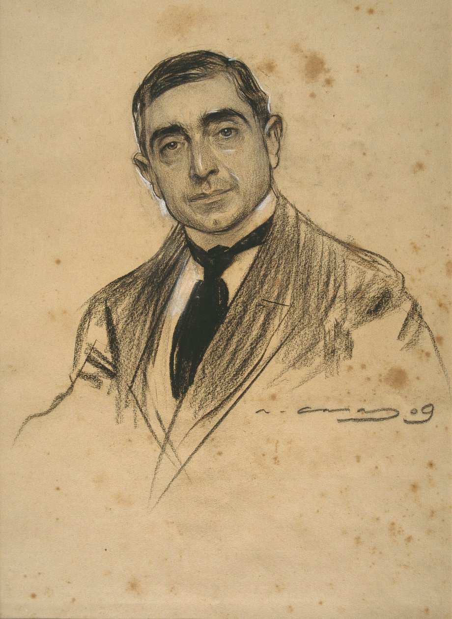Porträt von Ramon Casas von Ramon Casas i Carbo