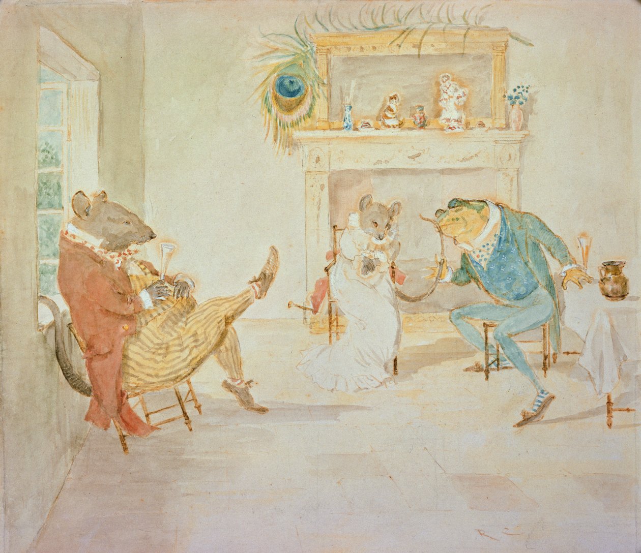 Illustration aus 'A Frog He Would a Wooing Go'