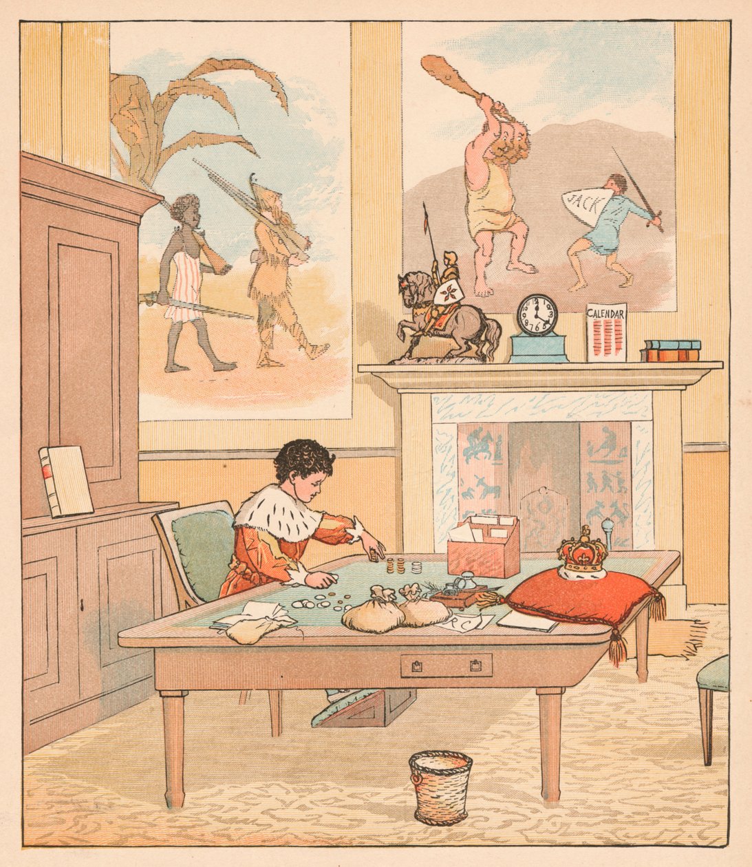 Der König war in seinem Zählhaus und zählte sein Geld, 1880 von Randolph Caldecott