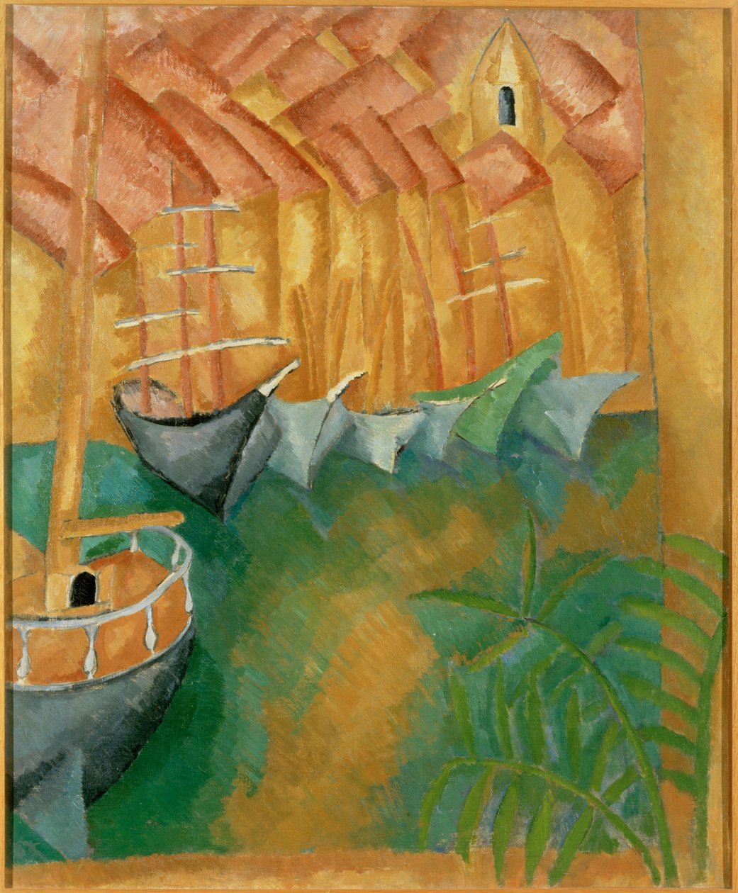 Boote im Hafen von Marseille von Raoul Dufy