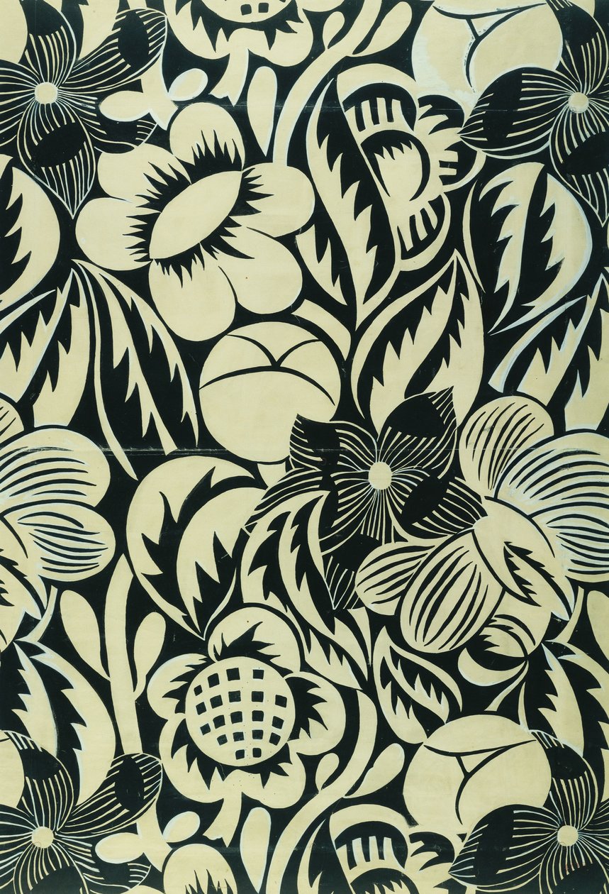 Schwarz-weiße Blumen von Raoul Dufy