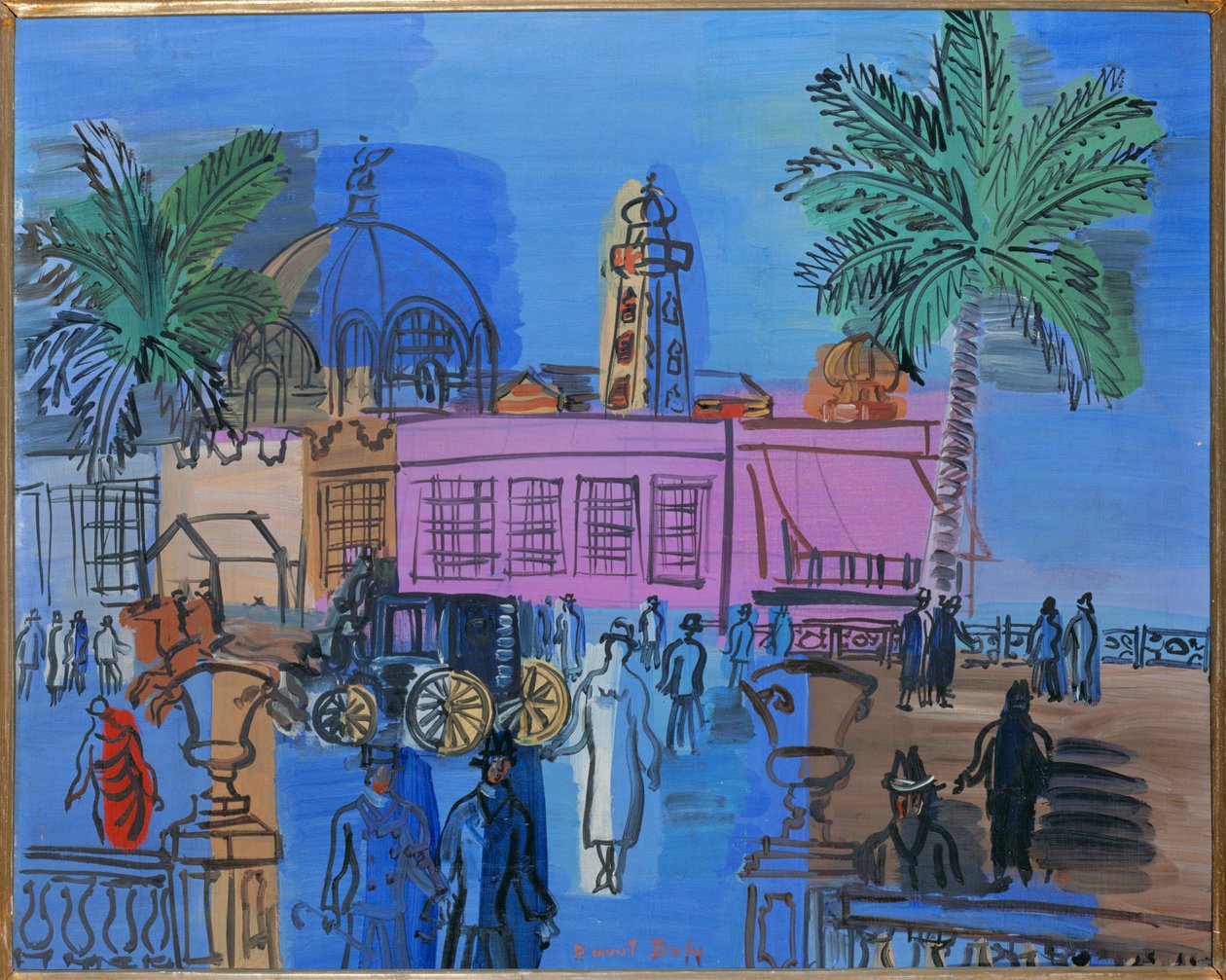 Promenade in Nizza von Raoul Dufy