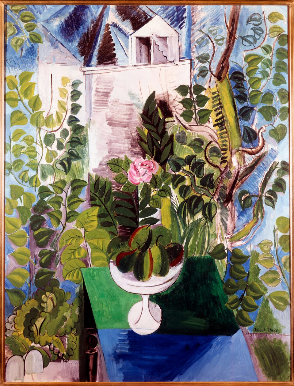 Haus und Garten (rosa innen). Gemälde von Raoul Dufy (1877-1953) von Raoul Dufy