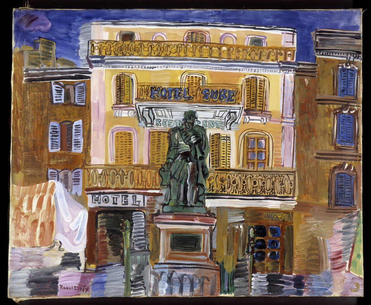 Das Hotel Sube in Saint Tropez von Raoul Dufy