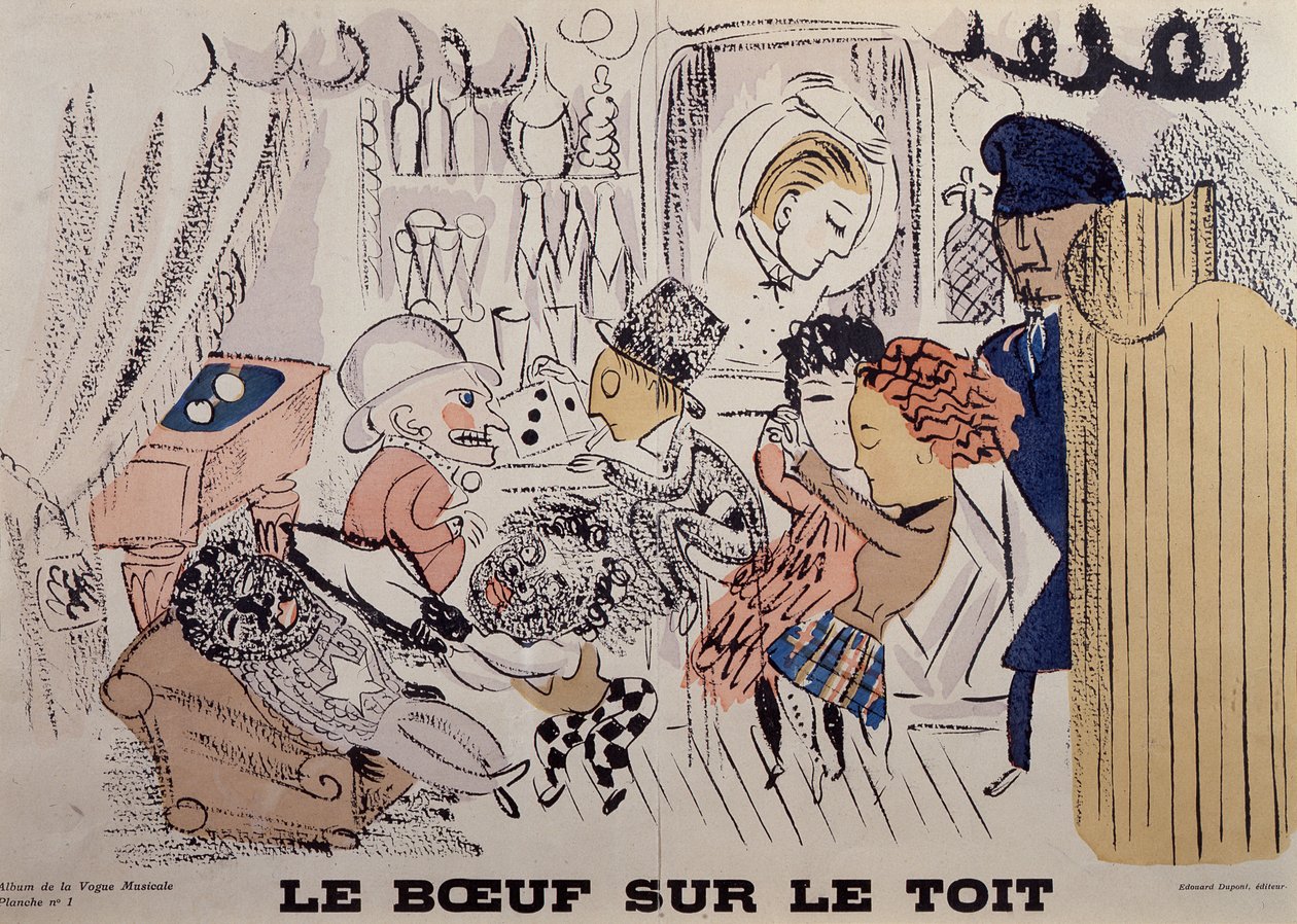 Le Boeuf sur le Toit, Illustration aus der ersten Ausgabe von 