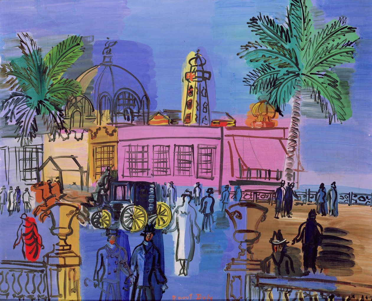 Das Casino auf dem Steg, Nizza von Raoul Dufy