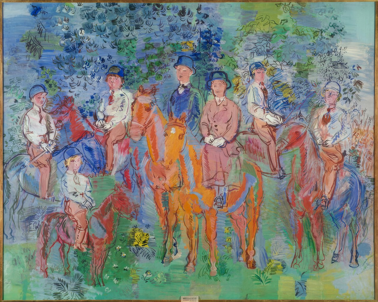 Die Reiter im Wald von Raoul Dufy