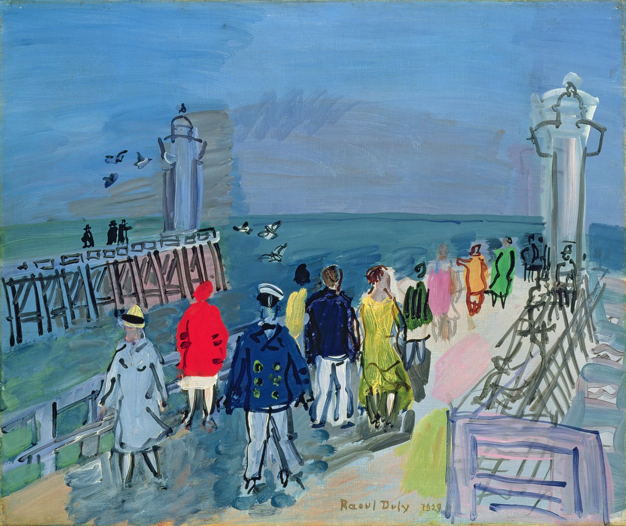 Der Steg in Trouville von Raoul Dufy