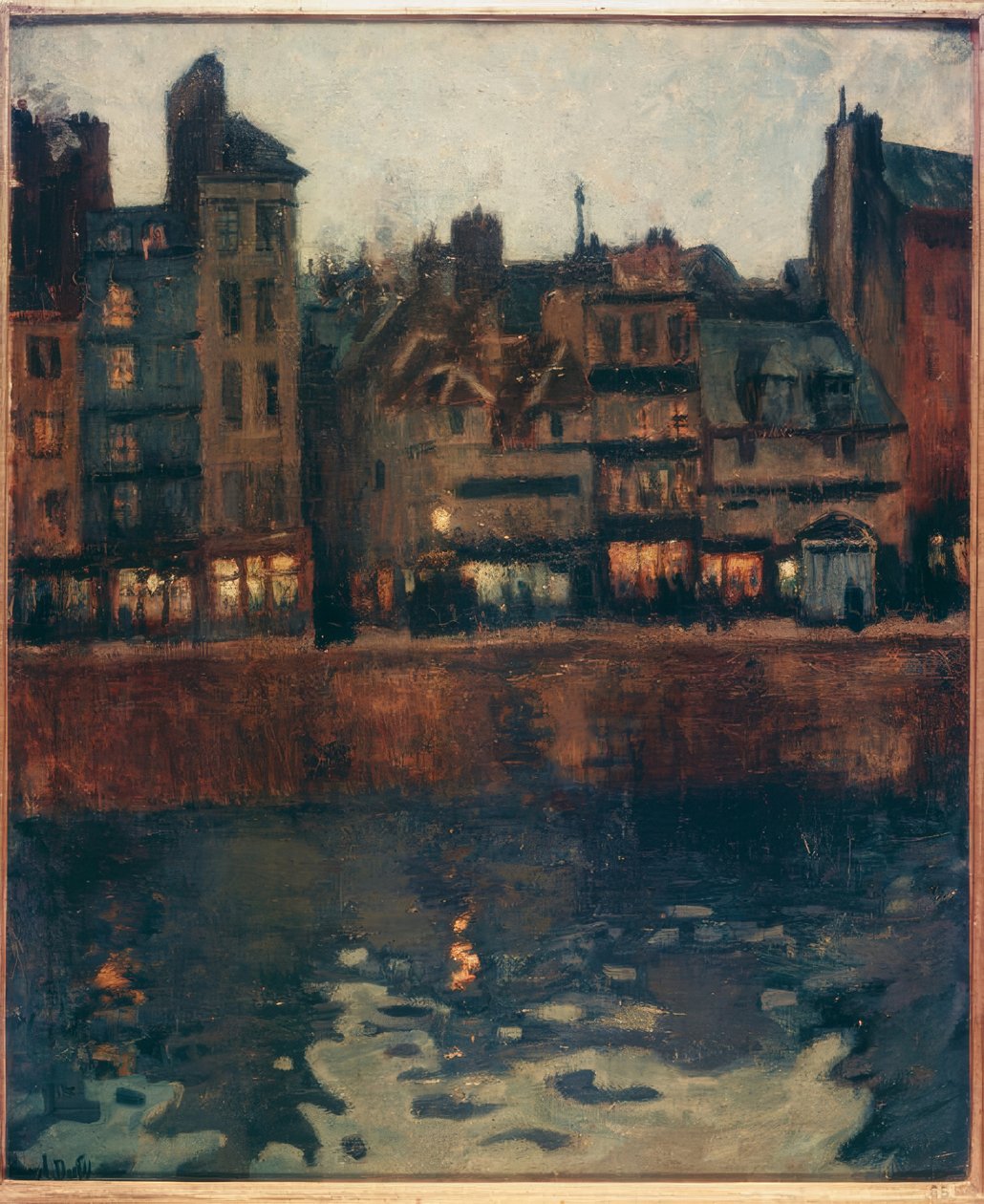 Der Hafen von Le Havre bei Dämmerung von Raoul Dufy