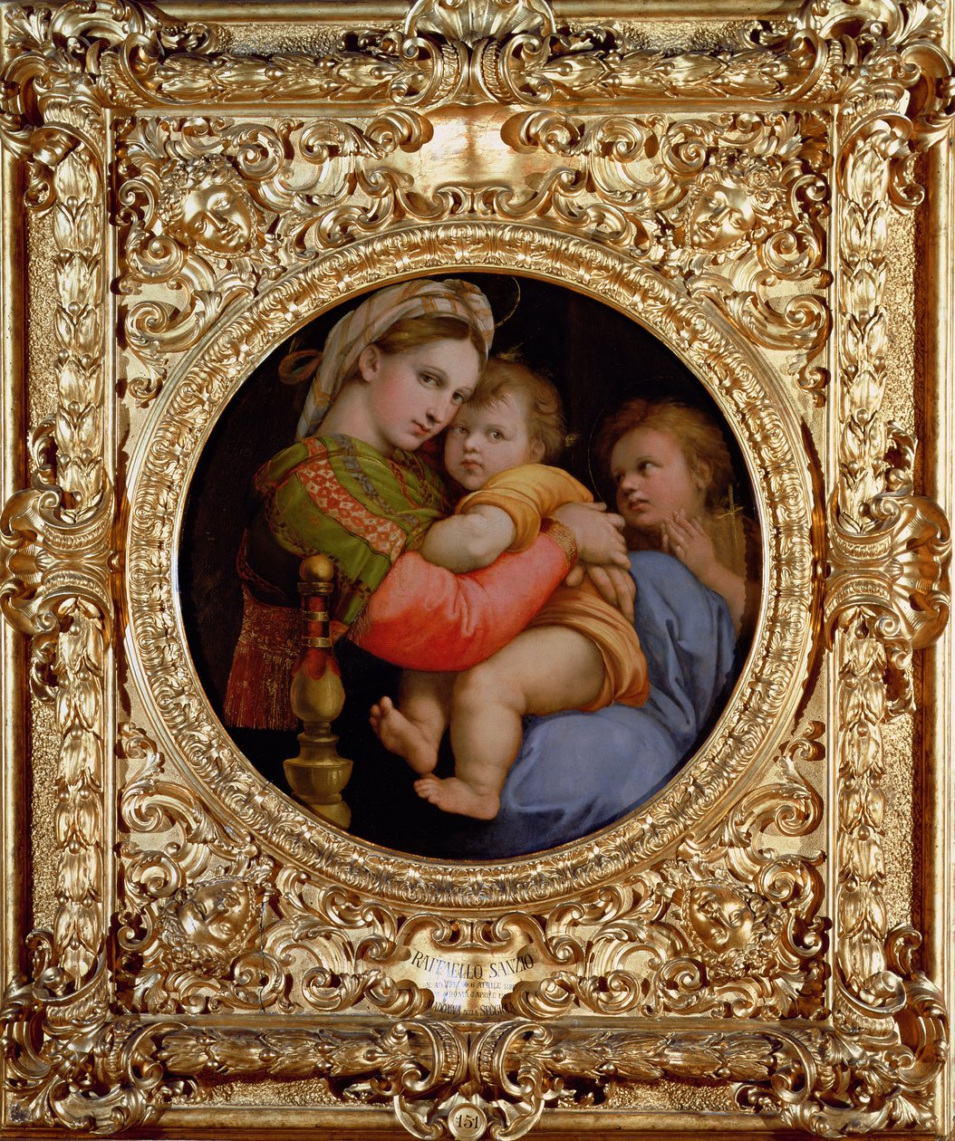 Die Madonna im Stuhl von Raffaello Sanzio Raphael
