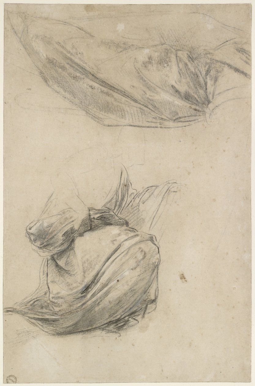 Zwei Studien von Draperien von Raffaello Sanzio Raphael