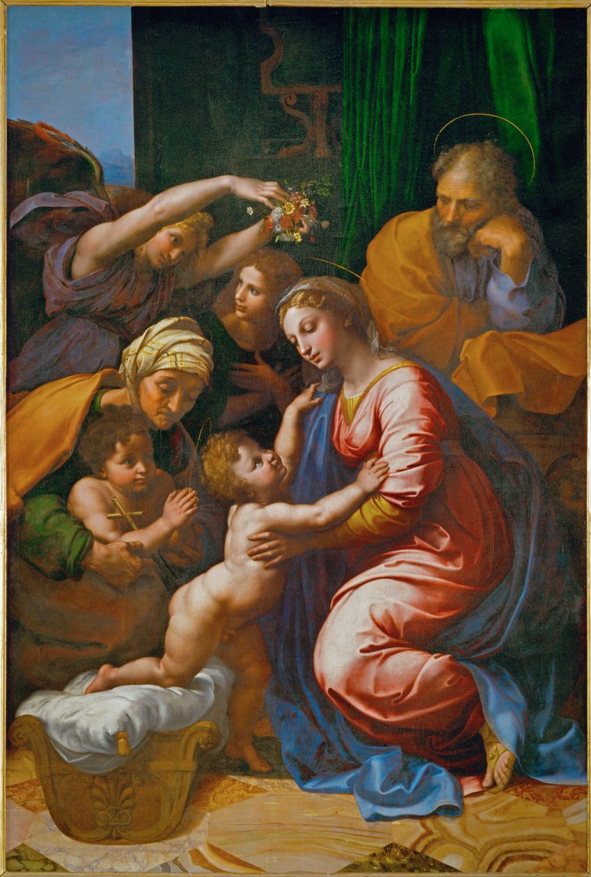 Die Heilige Familie, genannt "Die Große Heilige Familie von Franz I." von Raphael (1483 1520)