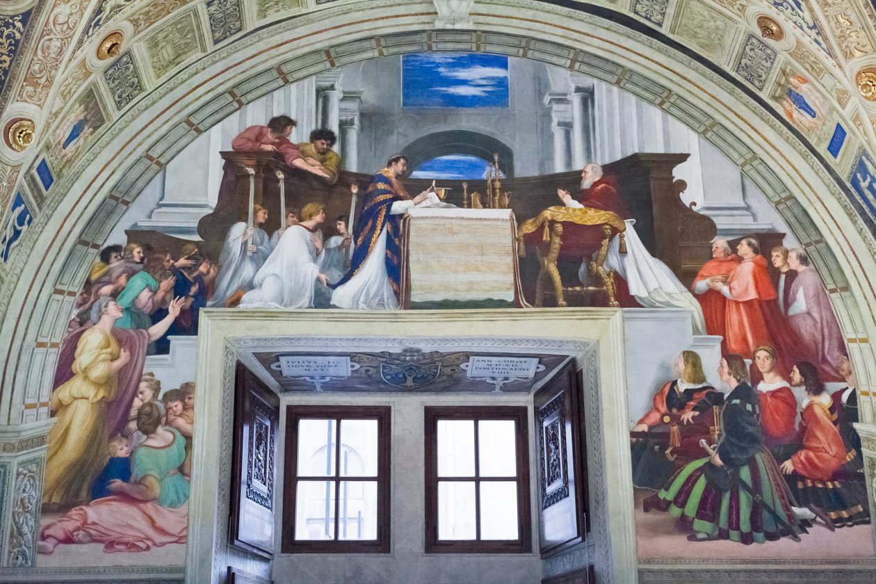 Die Messe von Bolsena, Raum des Heliodorus von Raphael (1483 1520)