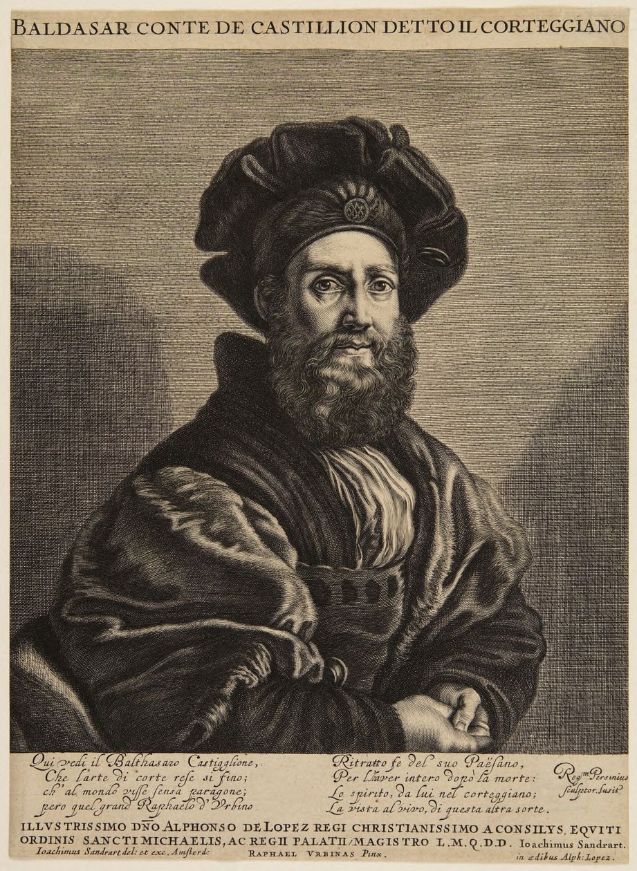Balthasar, Graf Castiglioni (Le Blanc III, Nr.17; Andresen II, Nr. 3) von Raphael