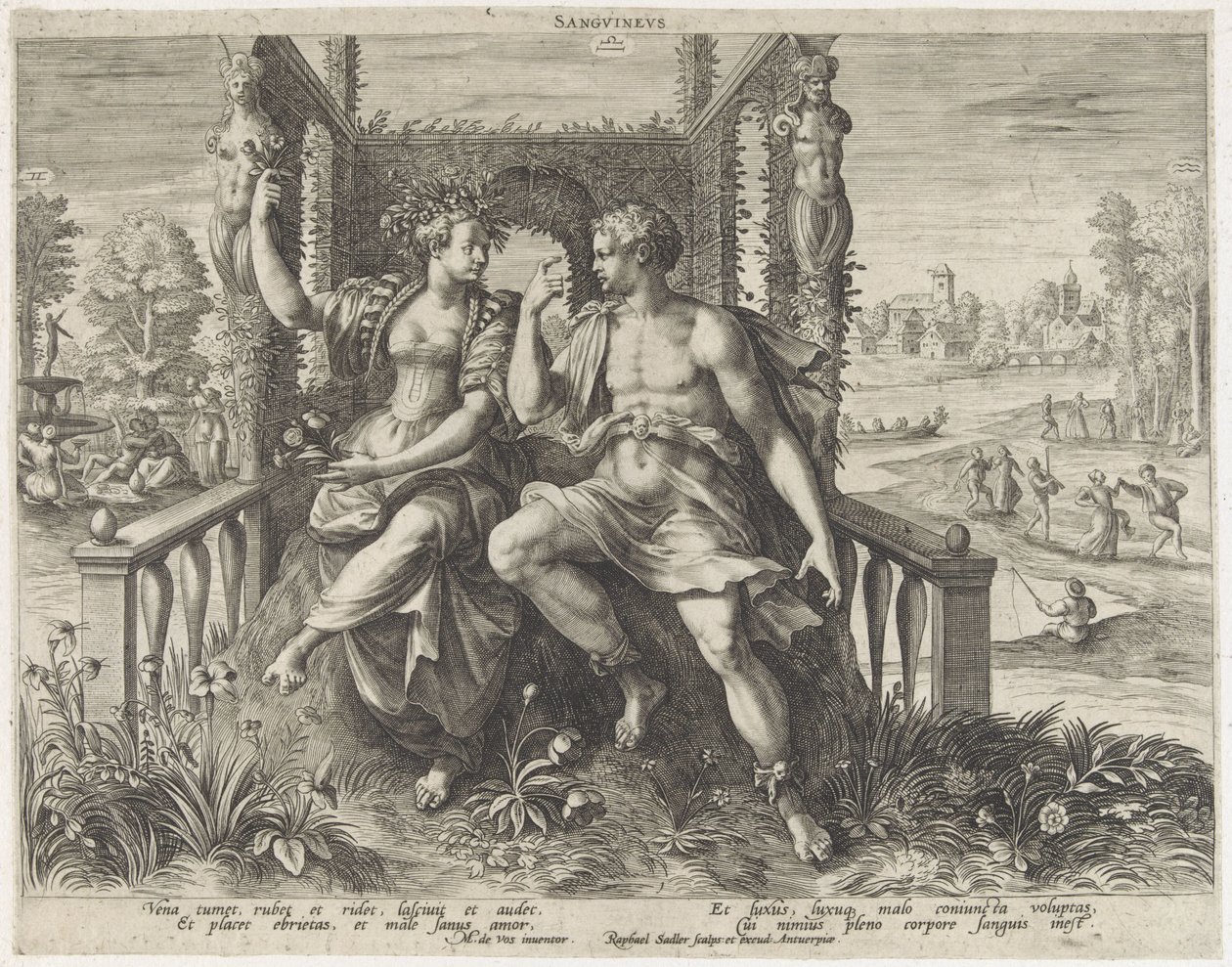 Sanguinisches Temperament von Raphaël Sadeler (I)
