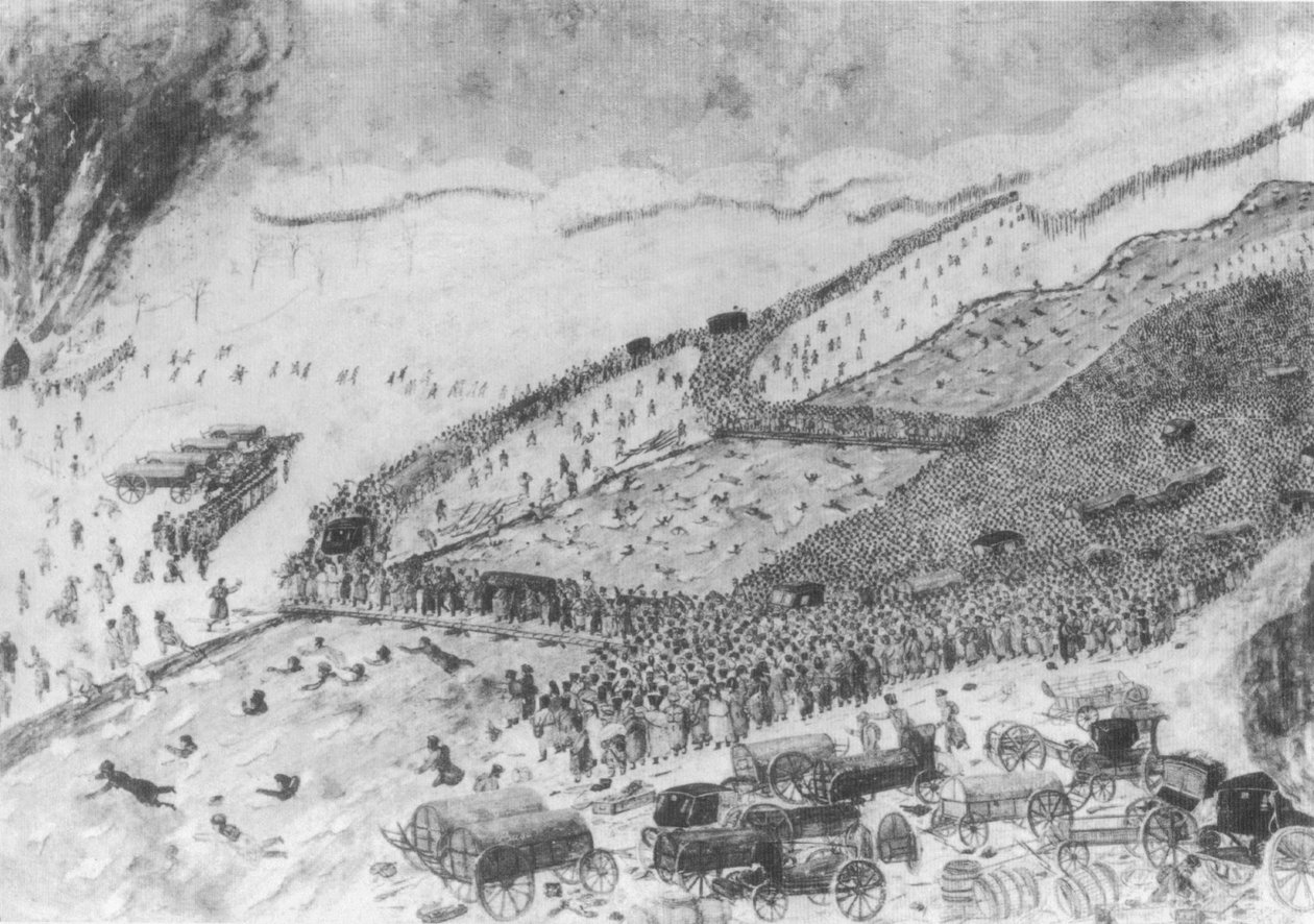 Der Übergang der Beresina, 26. November 1812 von Raymond Fournier Sarloveze