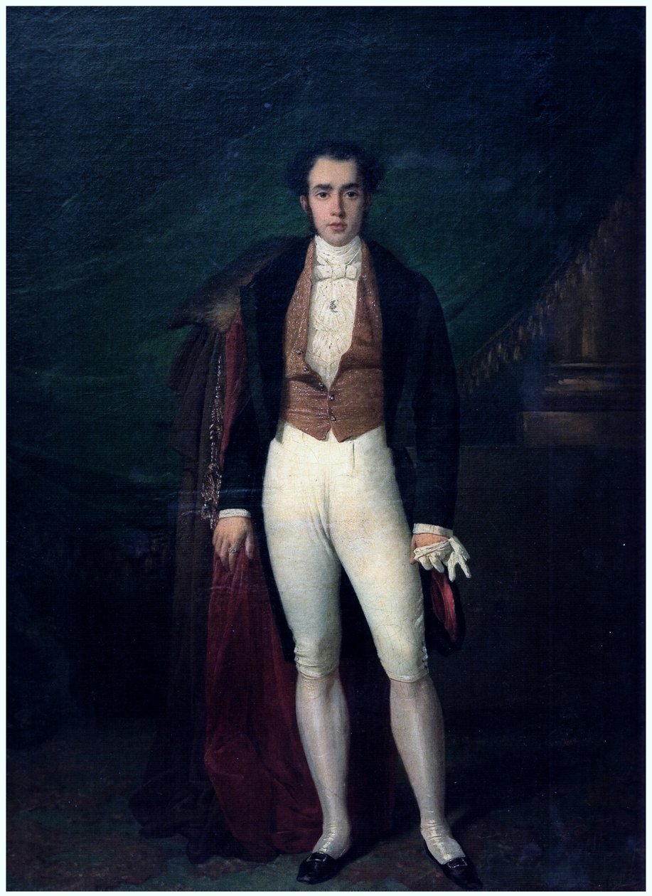 Porträt von José Manuel Ramirez Rosales von Raymond Quinsac Monvoisin