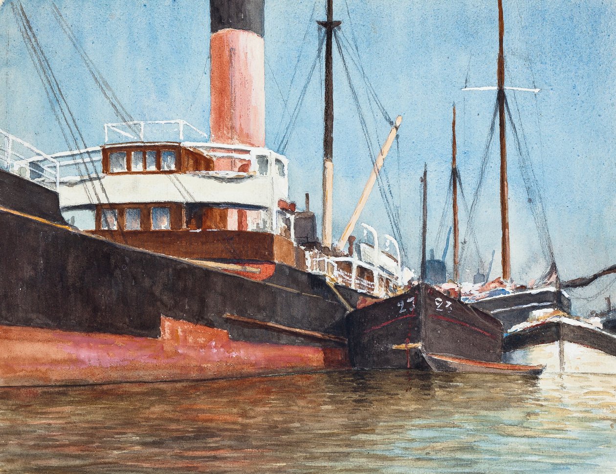 Boote im Hafen von Raymond Bonnefon
