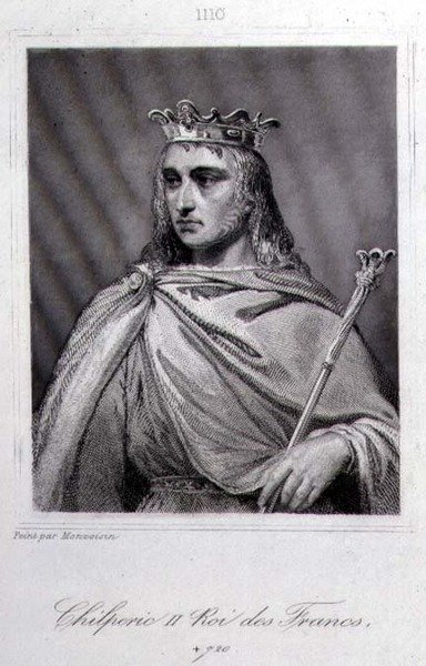 Chilperich II. (ca. 675-721) König von Neustrien von Raymond Quinsac (after) Monvoisin