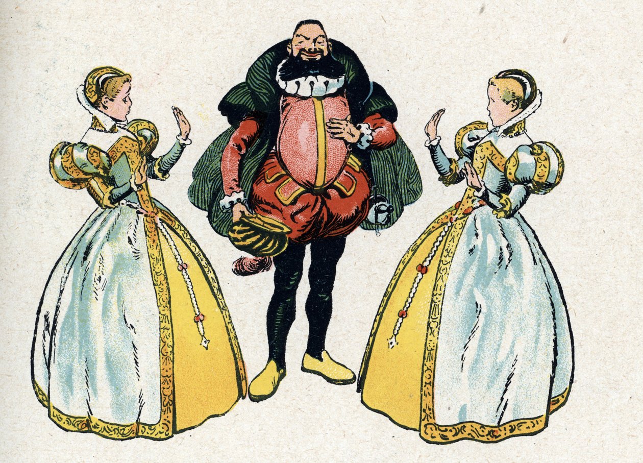 „Barbe-Bleue“ aus den Märchen von Charles Perrault (Illustration) ca. 1920 von Raymond de la Neziere