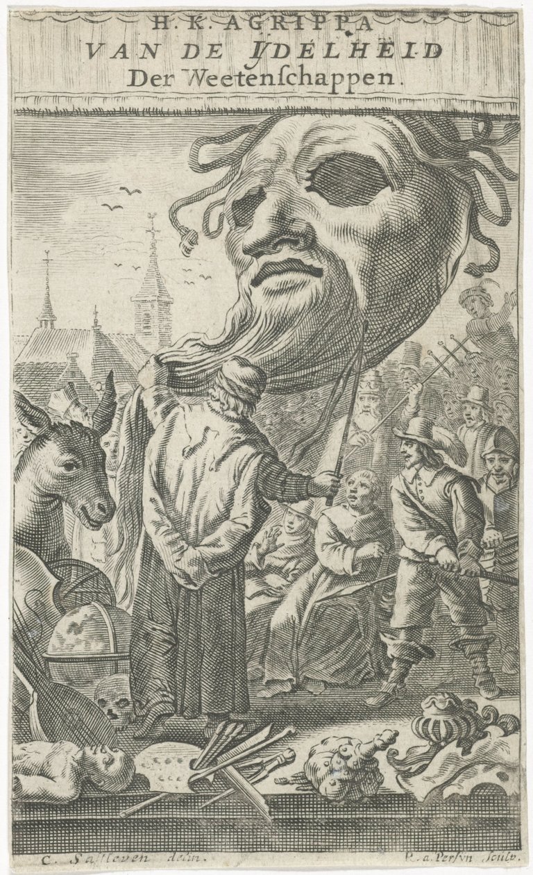 Spottbild auf die Künste von Reinier van Persijn