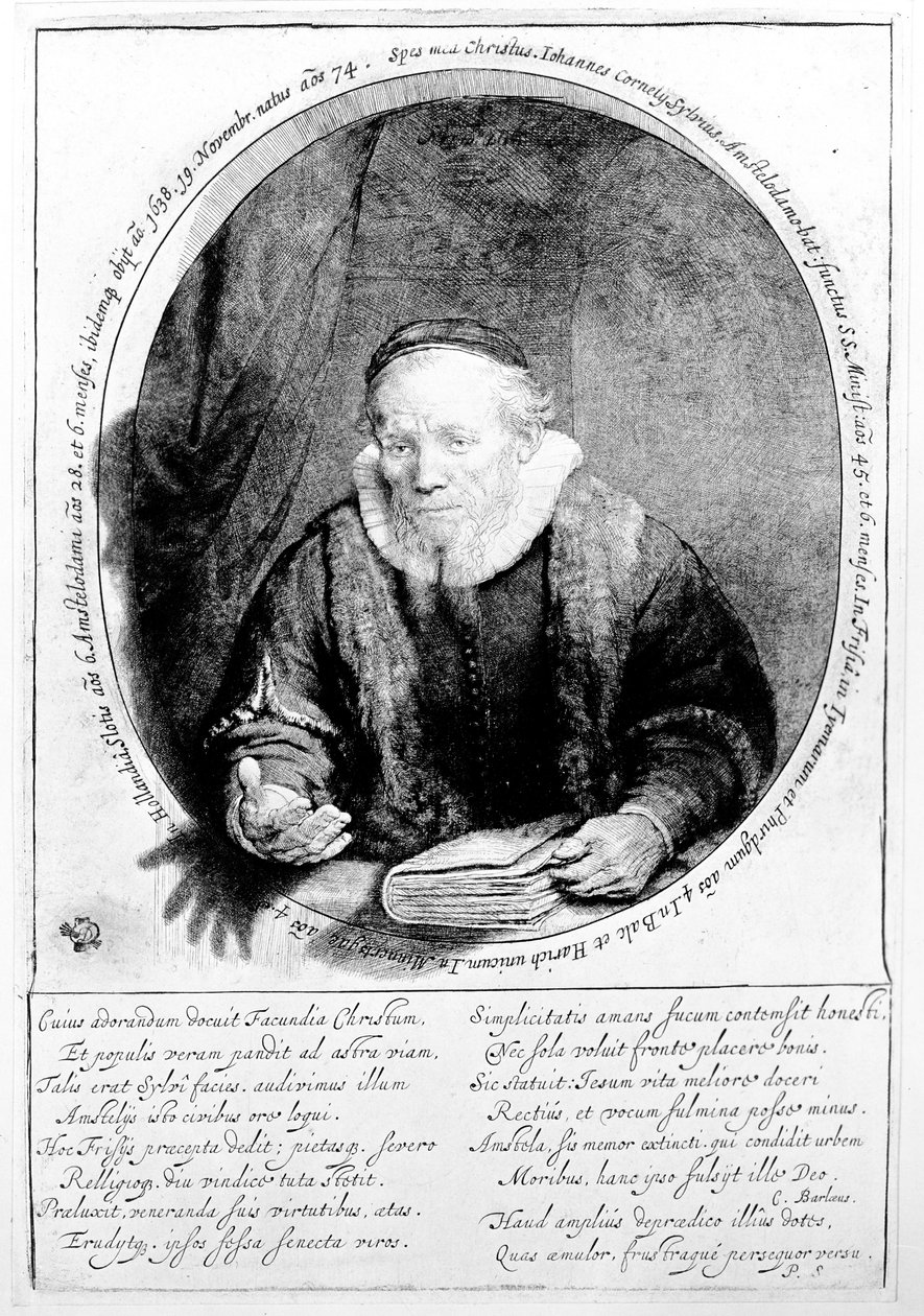 Jan Cornelisz Sylvius, 1646 von Rembrandt van Rijn