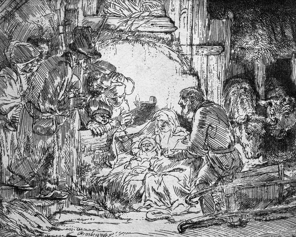 Geburt Christi, 1654 von Rembrandt van Rijn