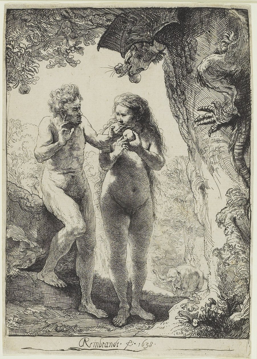 Adam und Eva von Rembrandt van Rijn