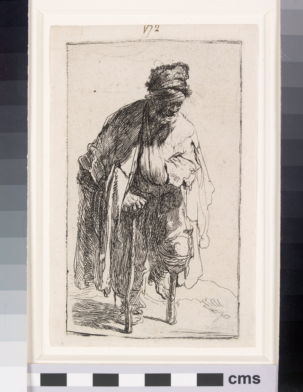 Bettler mit Holzbein, ca. 1630 von Rembrandt van Rijn