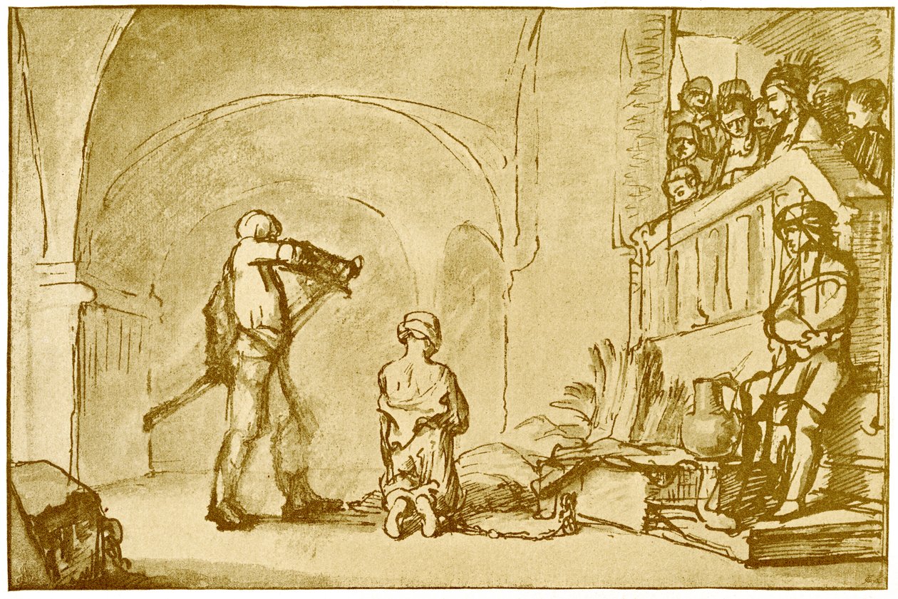 Die Enthauptung des Heiligen Johannes von Rembrandt Harmensz. van Rijn