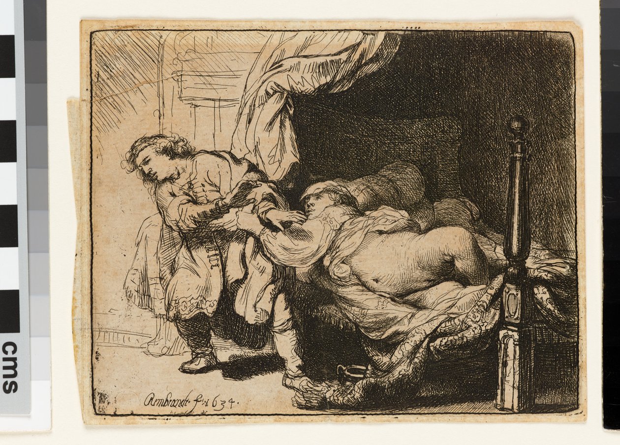 Joseph und Potiphars Frau von Rembrandt van Rijn