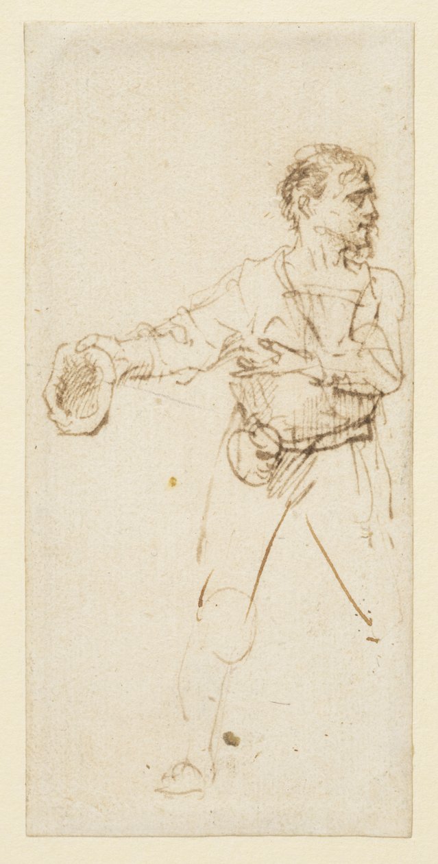 Stehender Mann, ca. 1634 von Rembrandt van Rijn