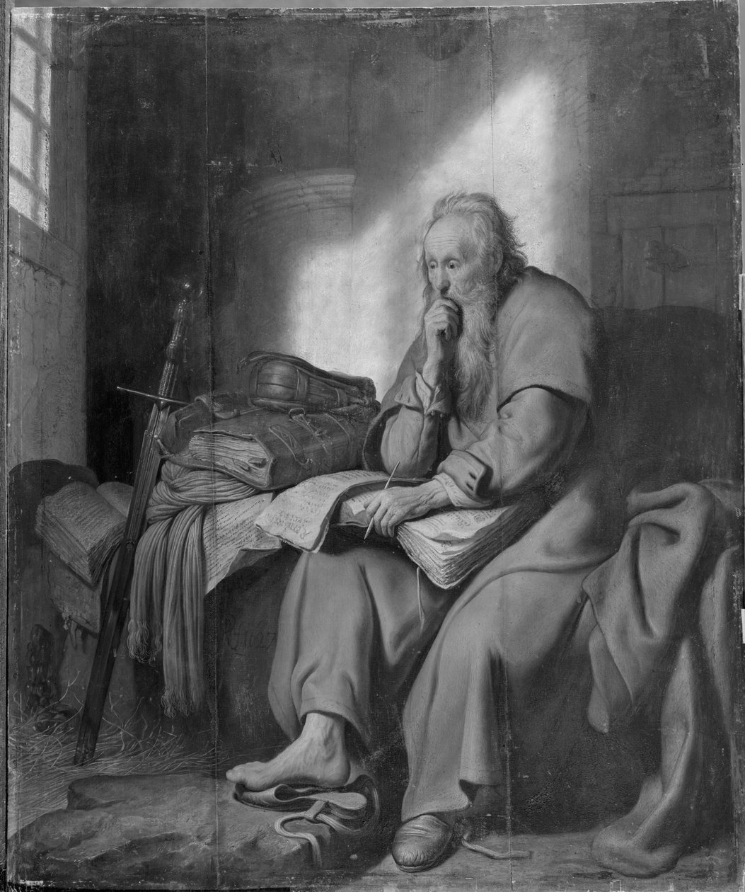 Der Apostel Paulus im Gefängnis von Rembrandt van Rijn