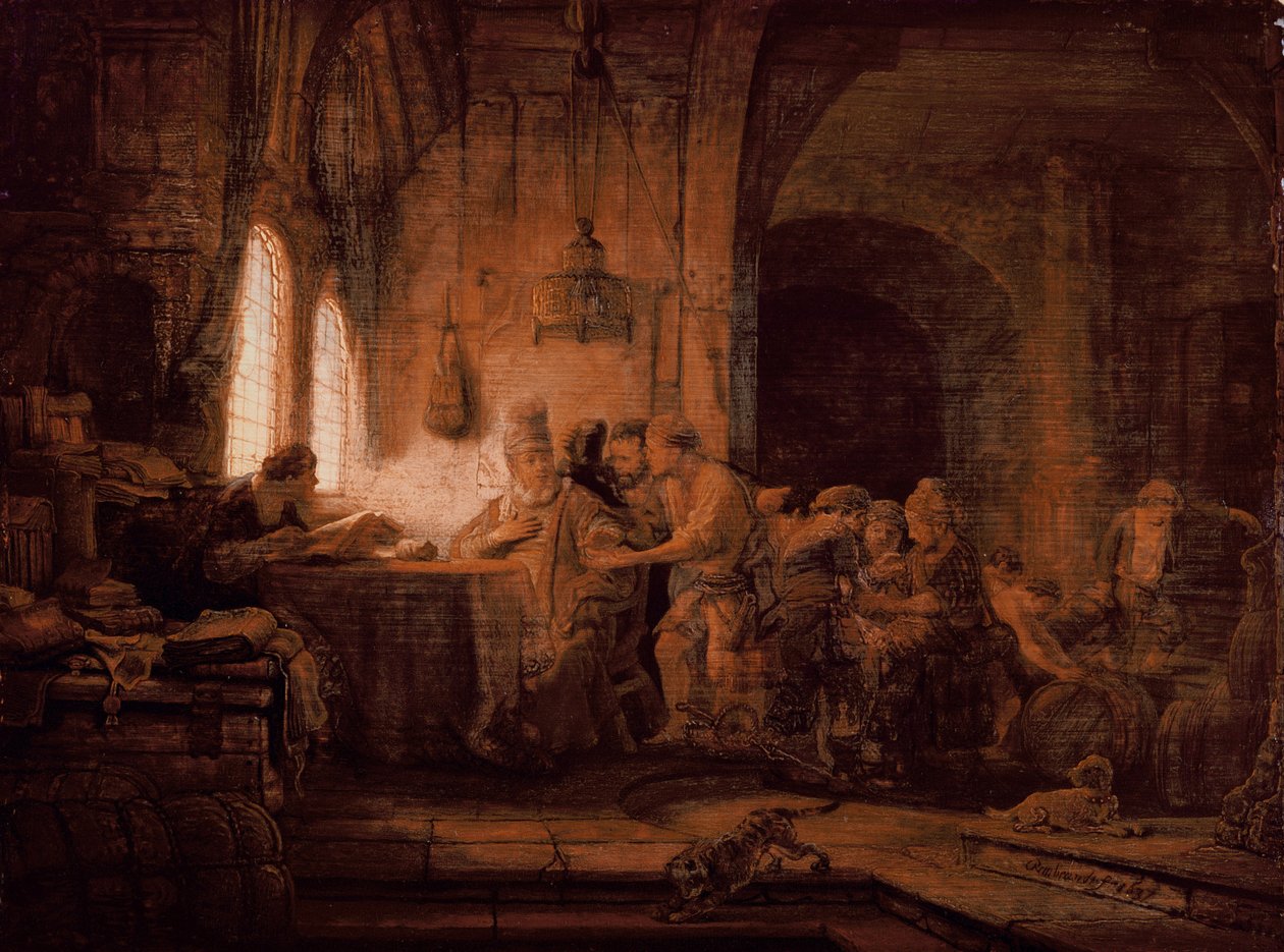 Das Gleichnis von den Arbeitern im Weinberg von Rembrandt van Rijn