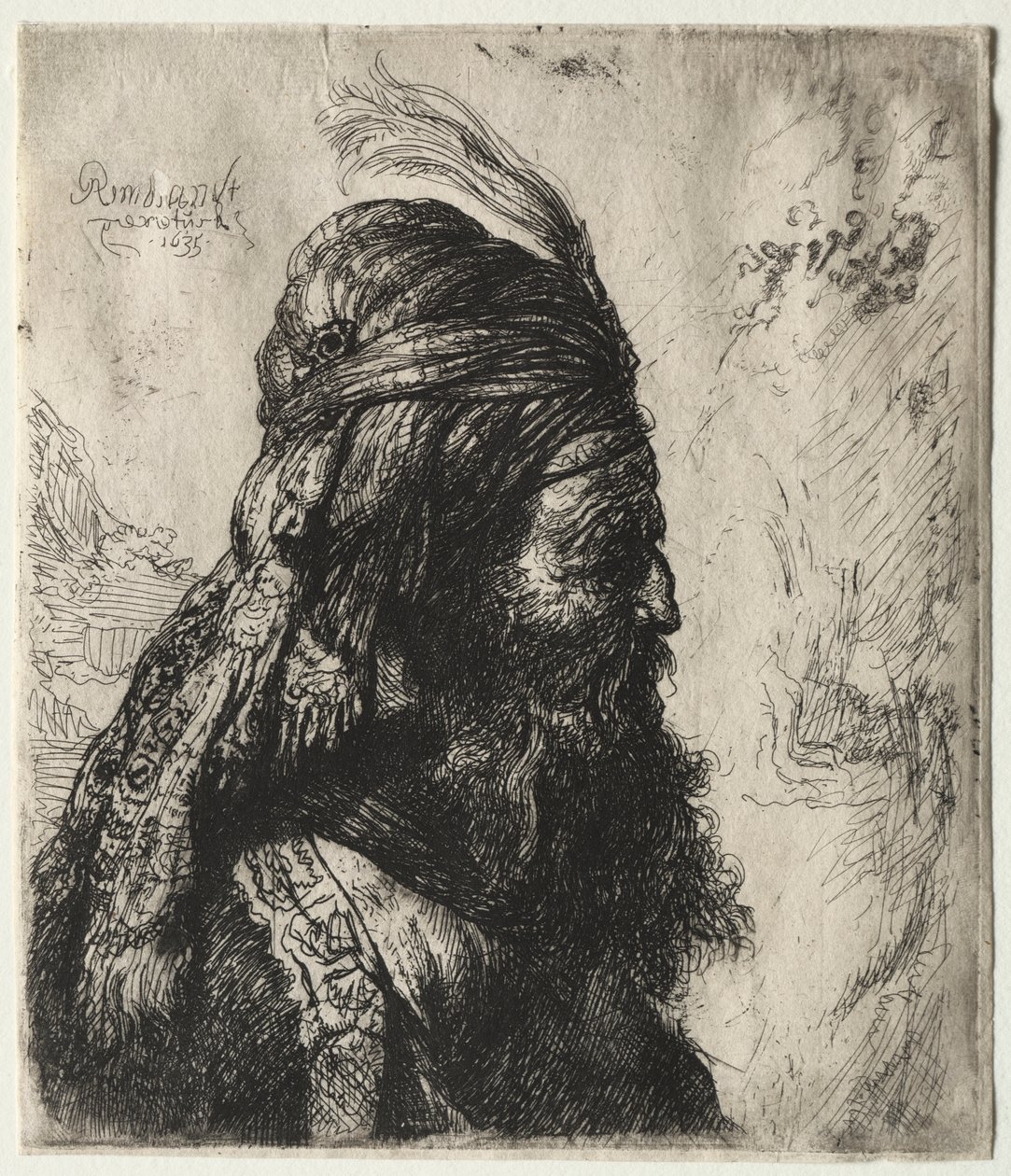 Der dritte orientalische Kopf von Rembrandt Harmensz. van Rijn