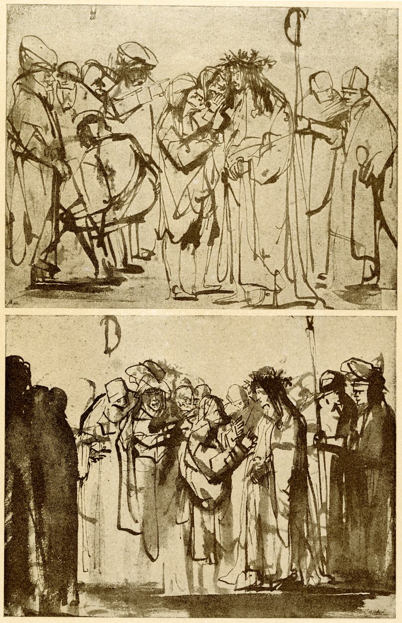 Verspottung Christi von Rembrandt van Rijn