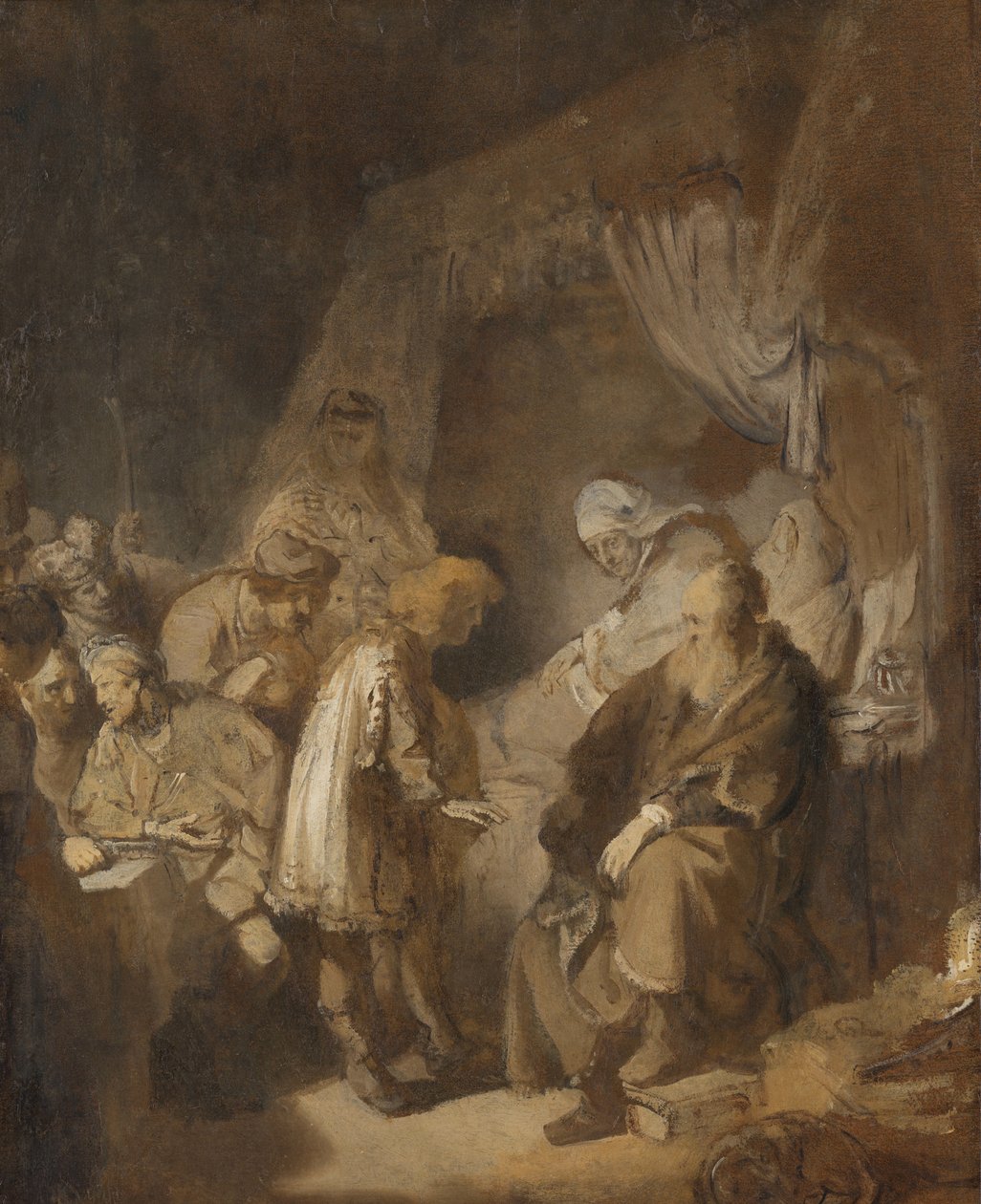 Joseph erzählt seine Träume von Rembrandt van Rijn (signed by artist)