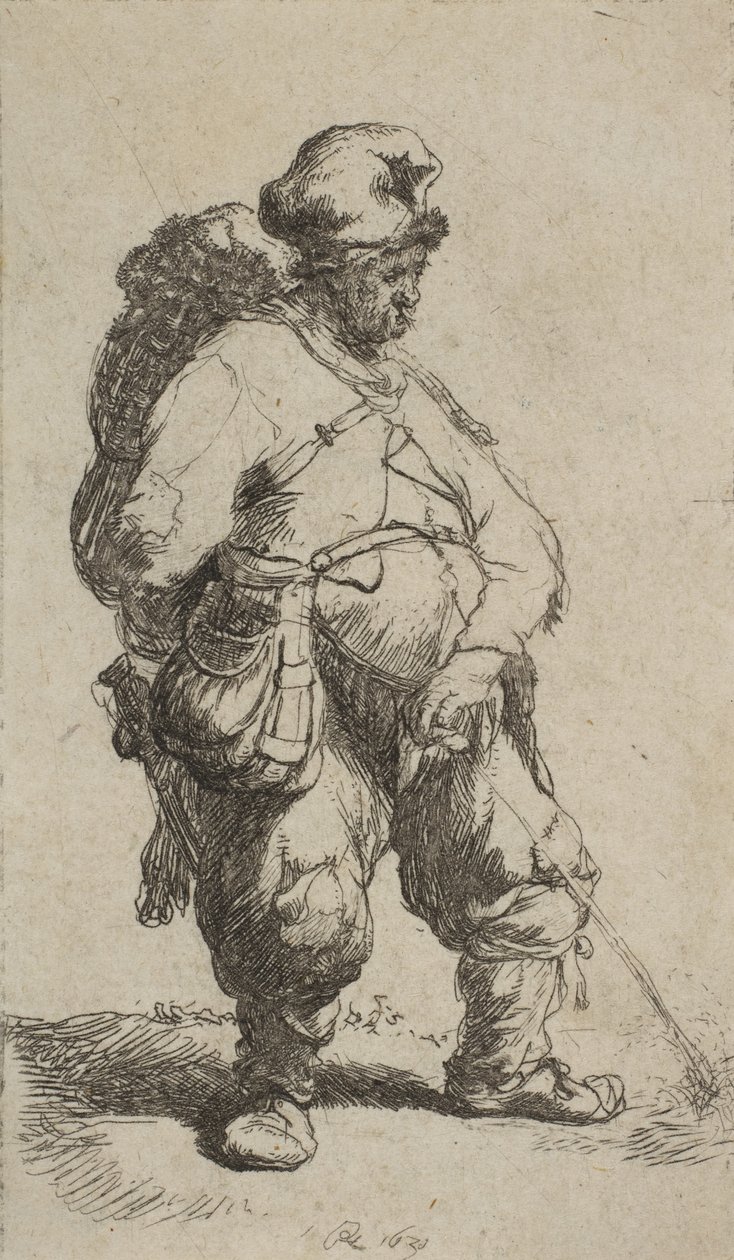 Ein Mann uriniert, 1630 von Rembrandt van Rijn