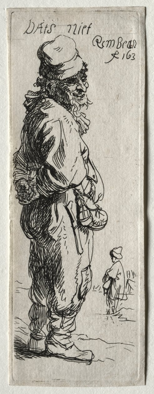 Ein Bauer antwortet: "Das ist nichts" von Rembrandt van Rijn