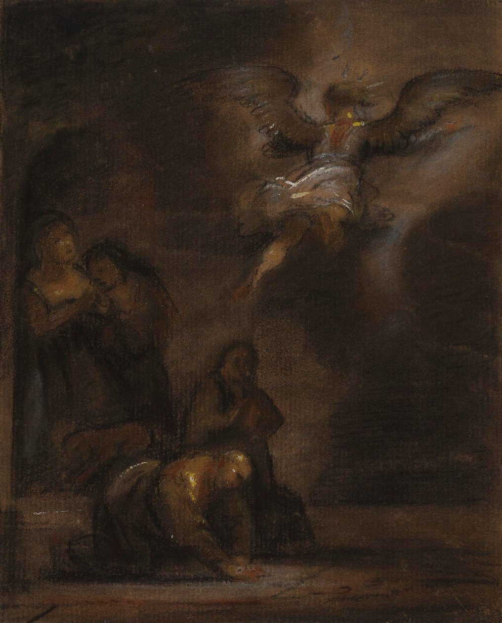 Abraham und der Engel von Rembrandt van Rijn