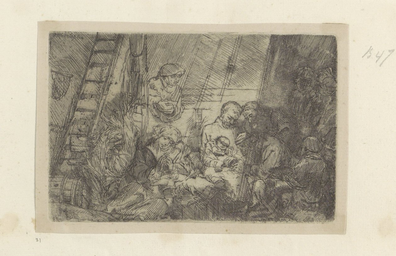 Beschneidung im Stall von Rembrandt van Rijn