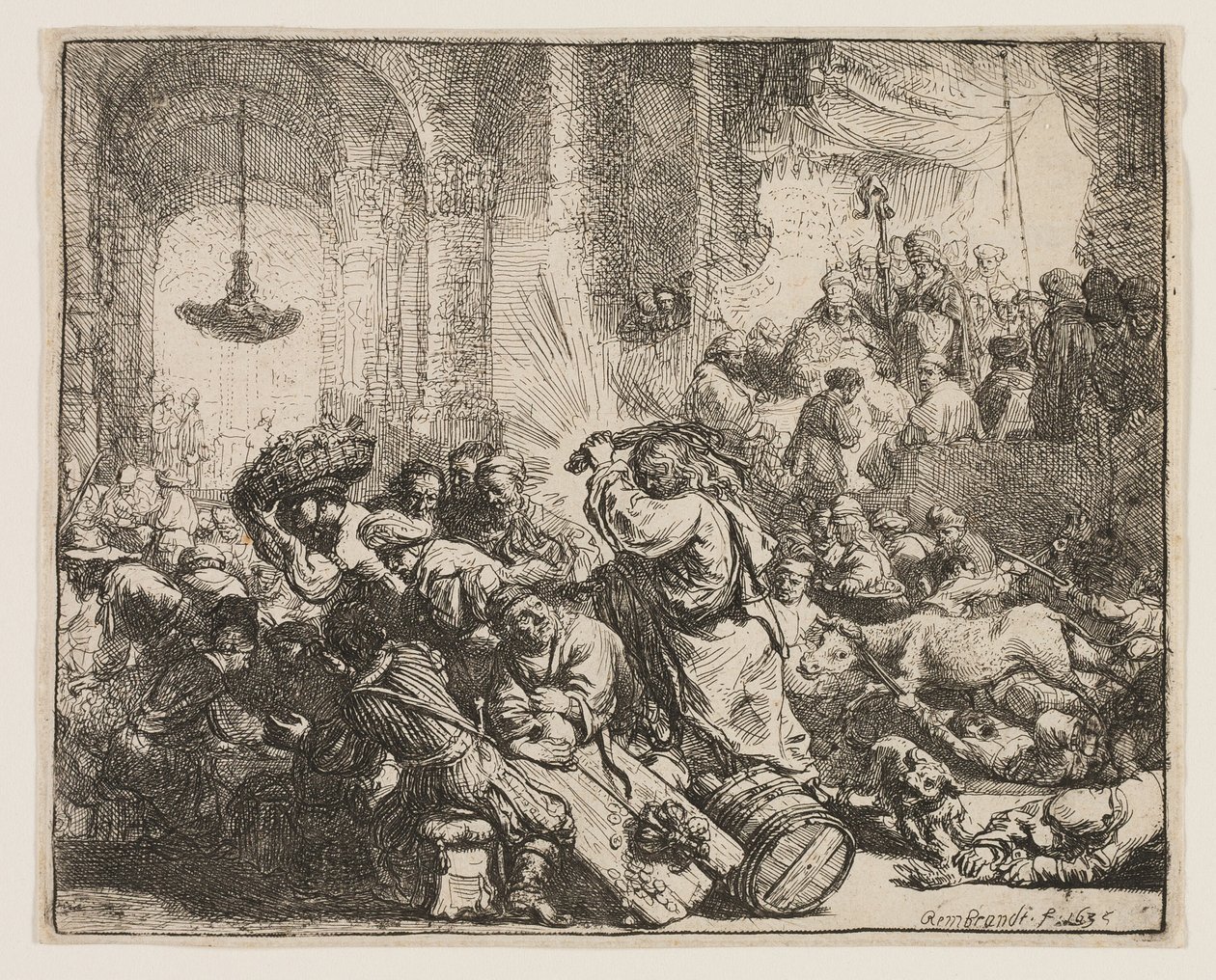Christus vertreibt die Geldwechsler aus dem Tempel von Rembrandt van Rijn