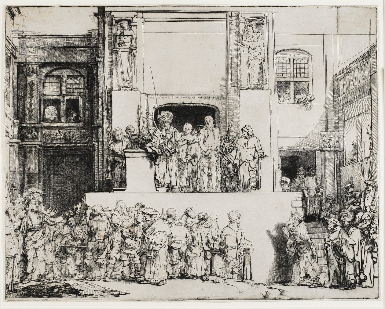Christus dem Volk präsentiert (Ecce Homo) von Rembrandt van Rijn
